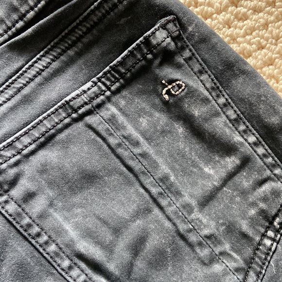 Skinny Soft Rag and Bone Jean Leggings in Charcoal Grey - Picture 6 of 11